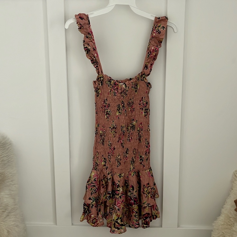Sun Becomes Her Mini Floral Dress